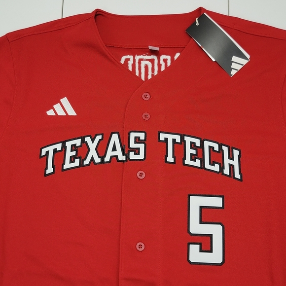Adidas Texas Tech University Patrick Mahomes Baseball Jersey JP3739 Men Sz L New - Picture 5 of 9